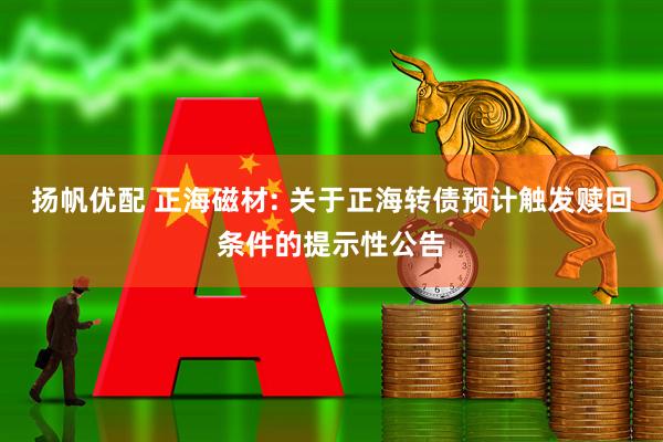 扬帆优配 正海磁材: 关于正海转债预计触发赎回条件的提示性公告
