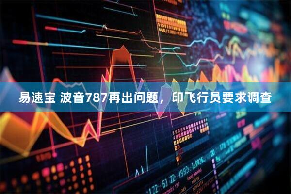 易速宝 波音787再出问题，印飞行员要求调查