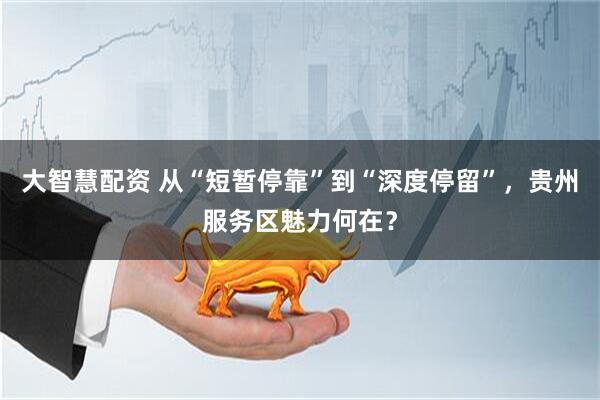 大智慧配资 从“短暂停靠”到“深度停留”，贵州服务区魅力何在？