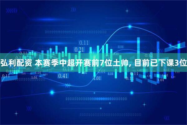 弘利配资 本赛季中超开赛前7位土帅, 目前已下课3位